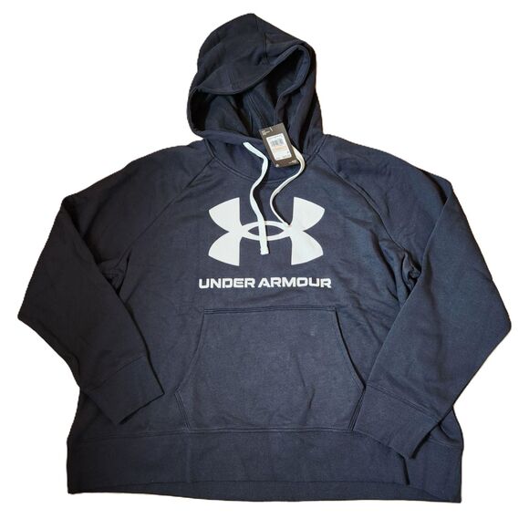 Under Armour Rival Fleece Hoodie – Women’s 2X, Black Pullover, NWT - Picture 1 of 10